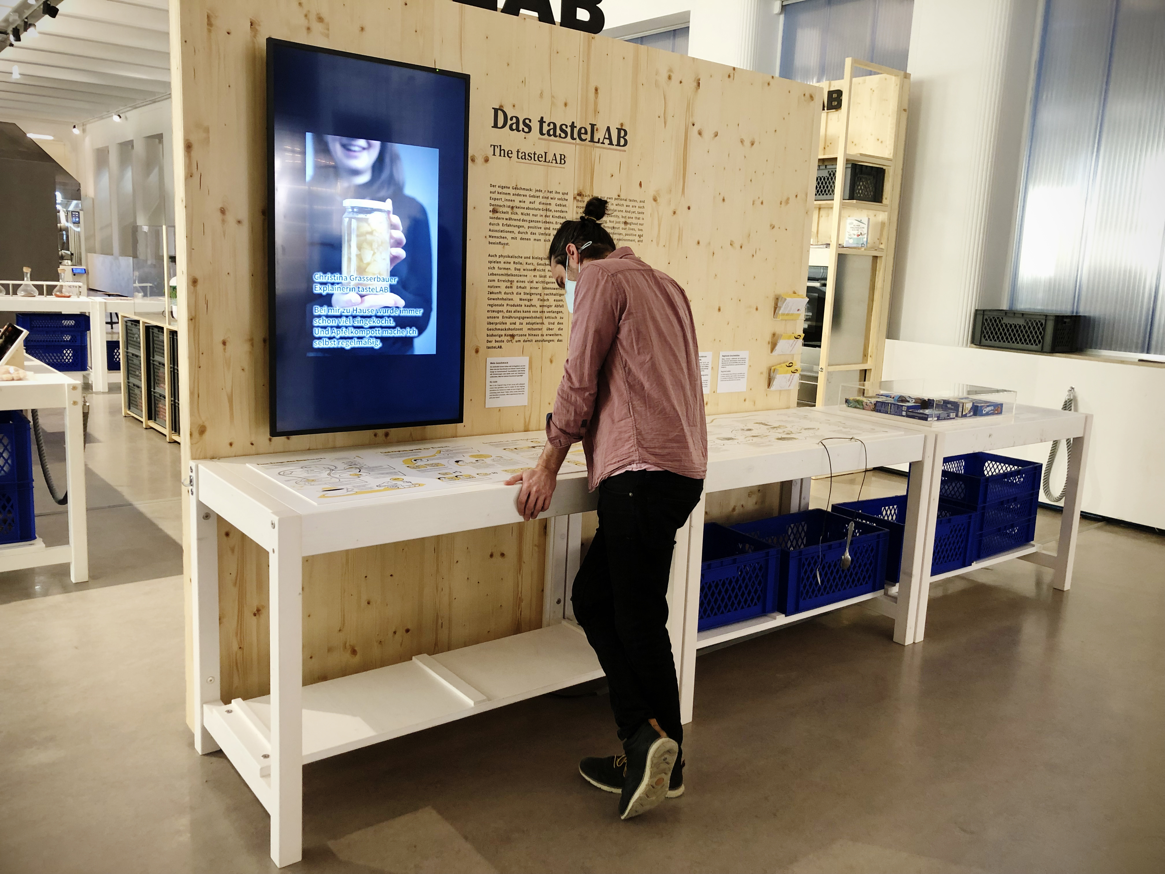 Starion und Ausstellungsdisplay der geschmack karte österreich